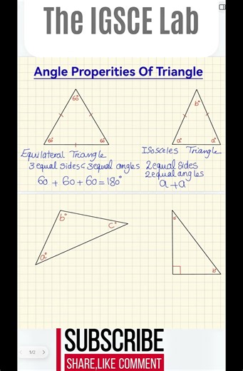 The EASY Way to Remember Triangle Rules!💡#geometry #maths #mathematics #igcse