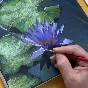 347K views · 10K reactions | Lotus Flower Acrylic Painting #art #painting #acrylicpainting | Joony art | Facebook