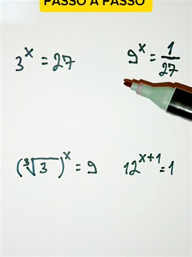 Como resolver equações exponenciais passo a passo
