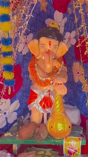 Ganpati Papa😎🥰￼#ganpati #Ganesh Bhagwan #shorts #viral #bts #cg ￼￼￼