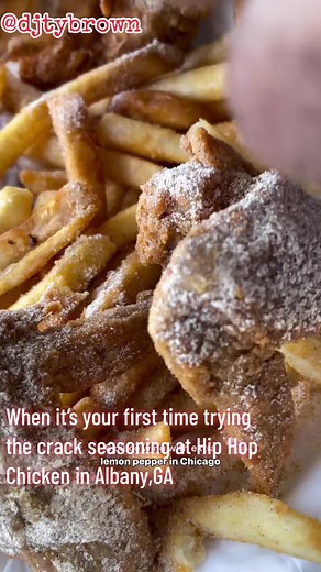 When it’s your first time trying crack seasoning at Hip Hop Chicken in Albany,GA 😂 #hiphopchicken #chicken #tiktok #viral #food #fyp
