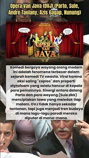 Opera Van Java (OVJ) #GosipArtis #dramakorea #TrendingShorts