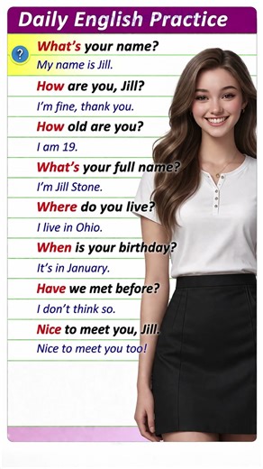 Common Daily Use English Sentences Fun Learning Question AnswersEasy english Conversation Speak Eng