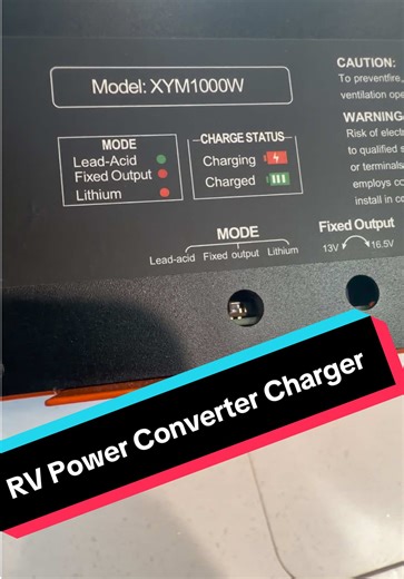 RV POWER CONVERTER CHARGER. Concerts 110 to 12v and charges/maintains your batteries. RVs, Motorhome, Campers. #converter #batterycharger #RV #camper #motorhome