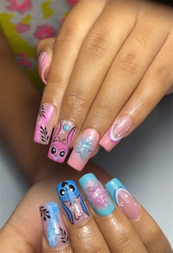 Creative Stitch Nail Art Tutorial for Disney Fans