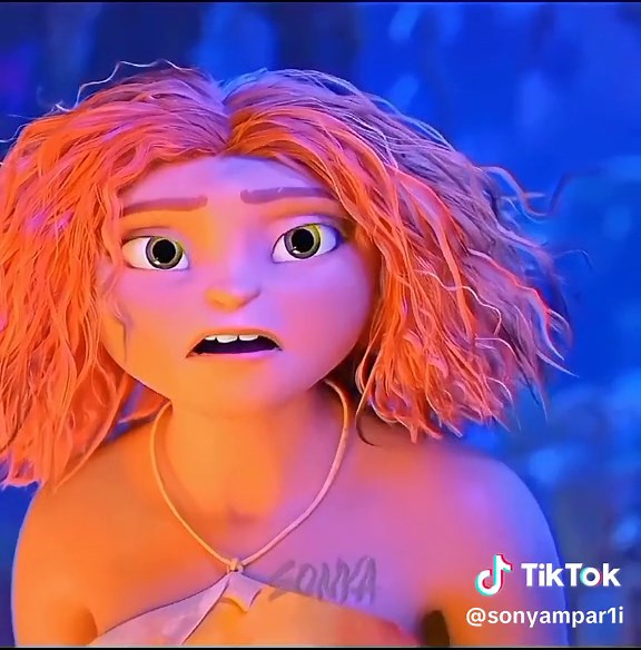Emoção entre Guy e Eep em Os Croods 2