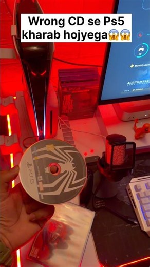 write way to insert disc in ps5 😱 #gamingshorts #playstationgamer #playstation