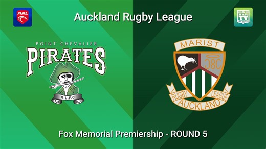 VIDEO: Auckland RL ROUND 5 - Fox Memorial Premiership - Pt Chevalier Pirates v Marist Saints