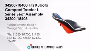 RAParts Seat S.71984 34200-18403 Fits Kubota Mowers G1800 G1900 G2000 GF1800