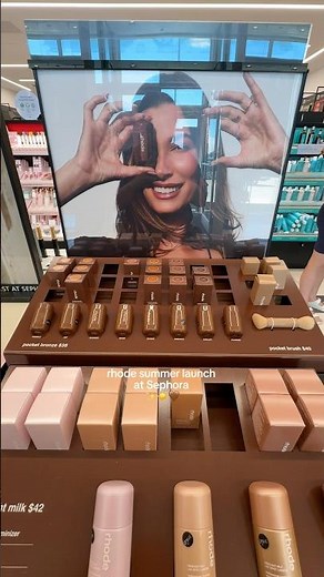 Rhode summer launch at Sephora ✨🤎 #makeup #makeuptutorial #bronzer #rhode #rhodeskin #newmakeup
