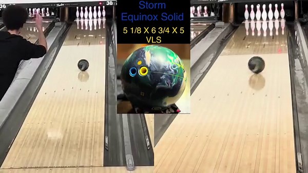 Strong but Continuous! Great ball for heavy oil! Storm Equinox Solid Ball Reaction Video
