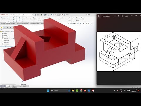 Solidworks | 3D Mechanical Drawing Beginner Practice | 1