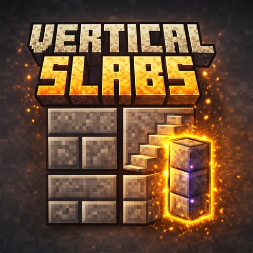 Just Vertical Slabs Minecraft Mod