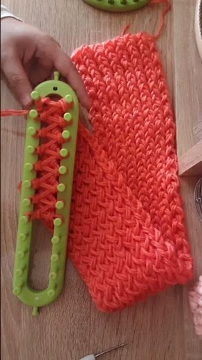 Crochet Knitting loom for beginners step by step #knitting #crochet #scarf #knitting_loom_eljammari