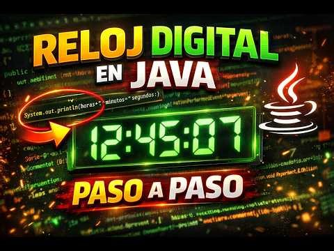 ⏰ Cómo hacer un RELOJ DIGITAL en Java (FÁCIL y RÁPIDO) 🔥