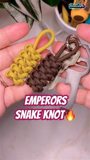Easy Paracord knot art | emperors snake knot #shorts #howto #knot #paracord #tutorial #bracelet