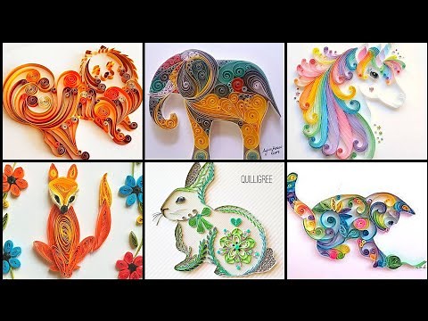 30+Different Paper Quilling Art & Design on Animals style | Animal Quilling Art