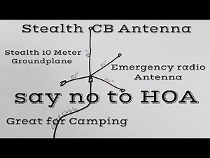 How to Build a 10 and 11 meter 1/ 4 wave Ground plane that almost no one can see. NO HOA