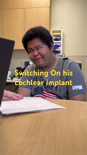 Activation of his cochlear implant