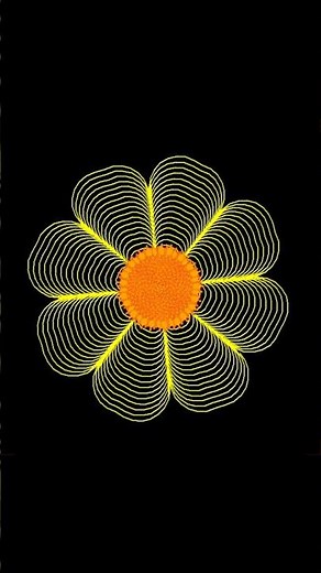 ¿Cómo dibujar un flor amarilla con Python? #floresamarillas #python #programacion