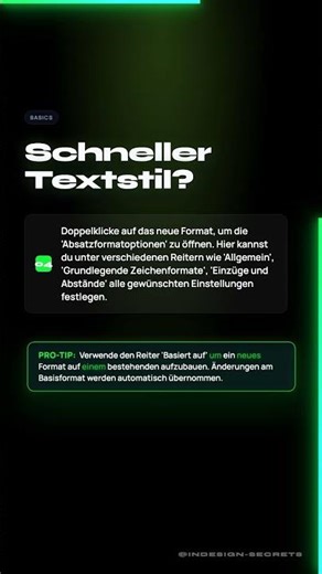 Absatzformate: Schnell Textstile erstellen