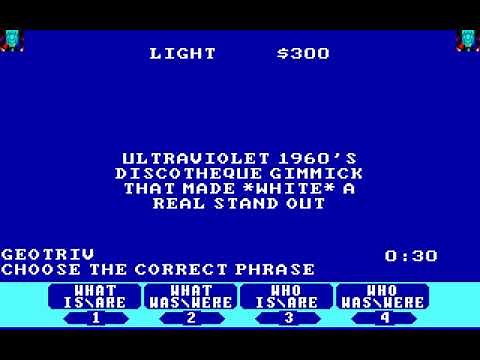 DOS Game: Jeopardy! (1987 ShareData, Inc.)