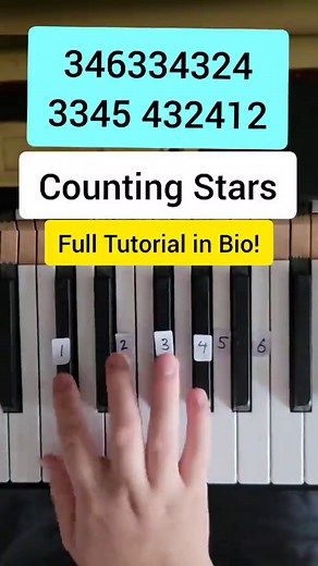 Easy Piano Tutorial: Counting Stars by One Republic