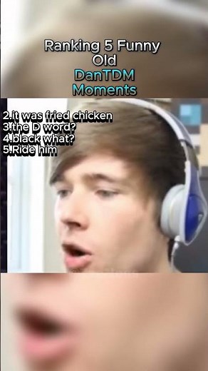 Ranking 5 Funny Old DanTDM Moments!! #shorts