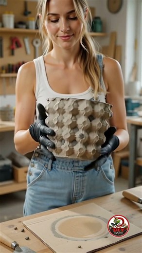 DIY Cement Planter Using Egg Cartons | Genius Honeycomb Texture Pot Idea for Your Garden #diy