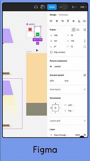 Prototype with variables in Figma #shorts