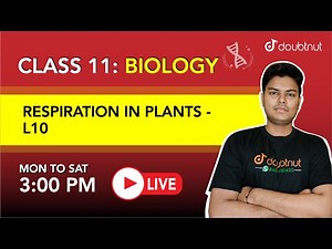 RESPIRATION IN PLANTS | CBSE | CLASS 11 Biology | 3 PM Class By Vinay Sir | L10 | English Medium