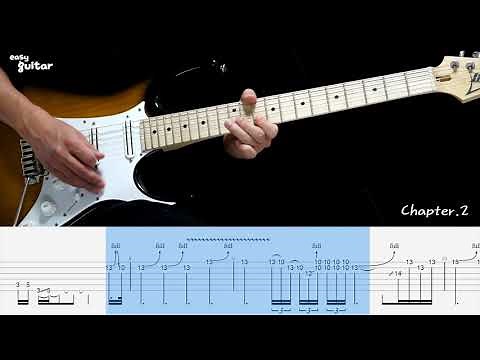 Bon Jovi - Bed Of Roses Guitar Solo Lesson With Tab (Slow Tempo)