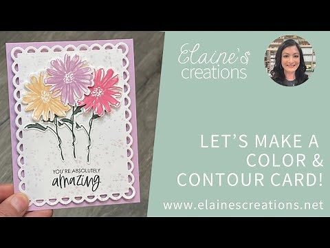 Let's Make a Color & Contour Card! Stampin' Up! Sweet Stampin'