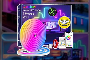 Esta tira de luz RGB es compatible con Alexa, Google Home, mide seis metros y cuesta menos de 220 pesos