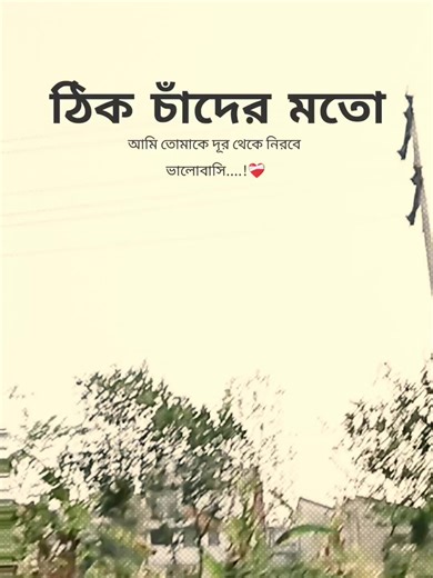 ঠিক চাঁদের মতো -আমি তোমাকে দূর থেকে নিরবে ভালোবাসি....!❤️‍🩹 #fyppppppppppppppppppppppp #capcut #fyp #viralvideo #foryou