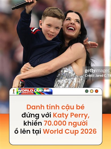 Một cậu bé xuất hiện song ca với Katy Perry giữa sân khấu hoành tráng của Lễ khai mạc World Cup 2026 tại Mỹ nhanh chóng thu hút sự chú ý của người xem Theo Đời sống pháp luật Nguồn: USA Today, Today #katyperry #news #WorldCup2026 #WorldCup #SportsOnTiktok #amm #FPGN