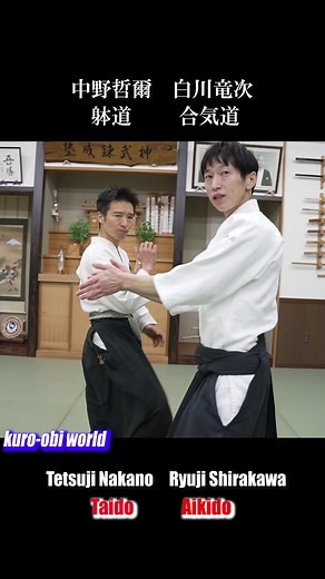 合気道と躰道：白川竜次先生と中野哲爾先生の練習動画