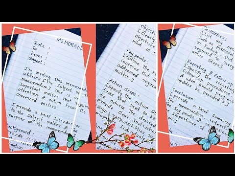 Format of Memorandum | How to write a memorandum? | Memo | Nifty's English