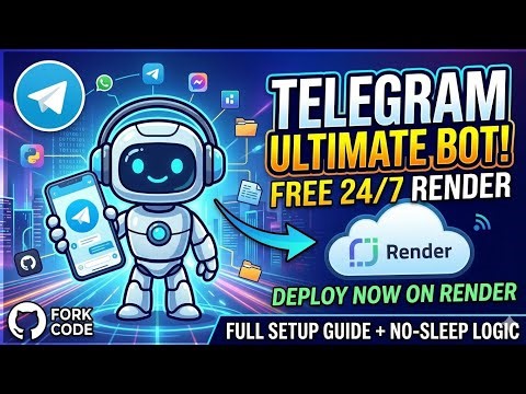 Ultimate Telegram x WhatsApp Bot Setup: GitHub Fork & 24/7 Free Hosting on Render (2026)
