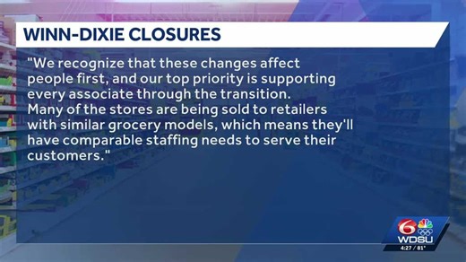Winn-Dixie stores across Louisiana closing, some going under new ownership