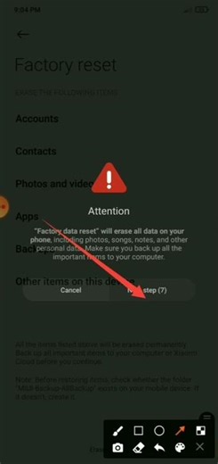 #redmi note 6 pro mein reset Kaise Mare 5 second mein sikhe like and comment💬