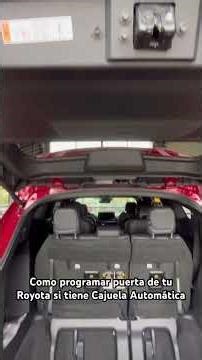 How to program the automatic trunk lid on your Toyota
