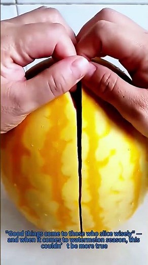 Life-Changing Watermelon Cutting Hack! Easy 30-Second Method for Perfect Slices Every Time