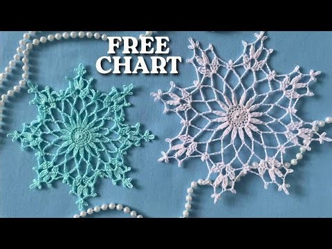 Stop Making Boring Ornaments! Super EASY Crochet Snowflake for Beginners (Free Chart)
