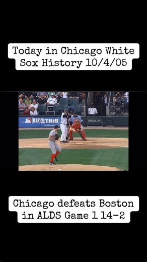 The 2005 playoffs opened for the White Sox with a rout, 14-2, over visiting Boston. José Contreras got a historic run of starting pitching for the South Siders going with 7 2⁄3 innings of eight-hit, two-run, six-strikeout ball. The game was essentially iced in the first inning, as Red Sox starter Matt Clement hit two of the first three batters of the game, and A.J. Pierzynski capped off a five-run frame with an opposite-field, three-run homer with two outs. Pierzynski homered again in the eighth