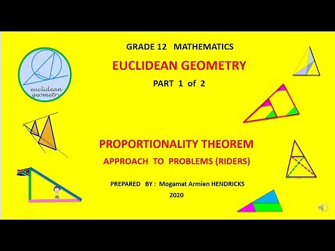 PROPORTIONALITY THEOREM & Applications Gr 12 PART 1 of 2 video