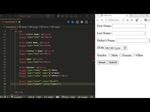 HTML Form Beginners Friendly !!