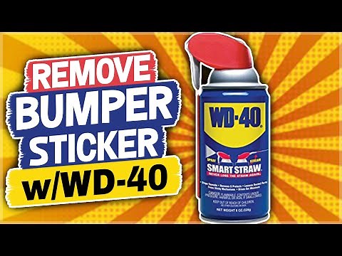 How to Remove a Bumper Sticker with WD-40