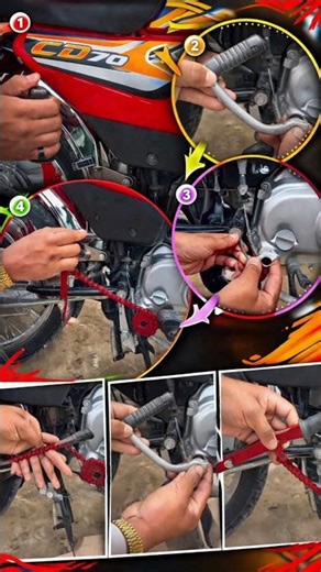 Revolutionary Hand-Lever Bike Starter! 🏍️ No More Kick Start for Honda CD 70! #shorts