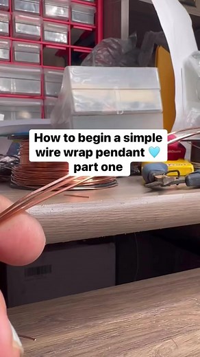 19K views · 264 reactions | How to begin a simple wire wrap pendant part one #howto #tipsandtricks #crystals #upclose #wirewrappedjewelry #wireweave #wirewrapped #diyjewelry #artisanjewlery #tutorials #tips #wireweaving #pliers #copperwire #handmadegifts #uplifting #meditation #artexpression #tutorials #tipsandtricks #jewelry #jewelrytutorial #wirewrappedjewelry #wirewraptutorial #coloredgemstones #kyanitejewelry | Sprnkldesign | Facebook